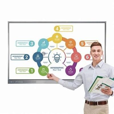 China Durable 55 To 85 Inch Classroom Panel Smart LCD Multi Touch Whiteboard Education Smart Board For Online Classroom for sale