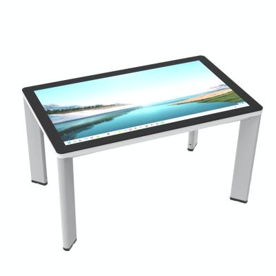 China Indoor Smart Interactive Multitouch Table Advertising Monitor Touch Screen Waterproof Windows Android Coffee Table for sale