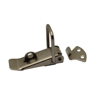 China Hengsheng Spring Padlock Spring Stainless Steel Hasp Lock Cabinet Padlock Toggle Spring Locks Iron Latches for sale