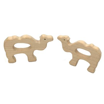 China Camel Baby DIY Jewelry Pendants Necklace Bracelets Accessories BPA Free Pacifier Wooden Teether Eco-Friendly Teether for sale