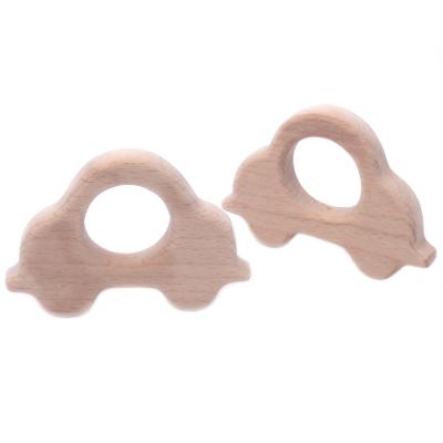 China Eco-Friendly Car Wooden Baby Teether Teether Teether Baby Wood Wood for sale