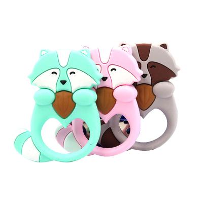 China Custom Baby Chewable Beads Silicone Teether Accumulate Teether Silicone Chew Baby Teether Sensory Toys for sale