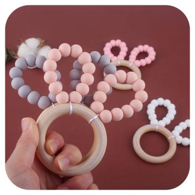 China Toy Newborn Baby Chewable Soft Bracelet for Toddlers Infants Teether for Autistic Baby Chewers Environmental Friendly Toy for sale