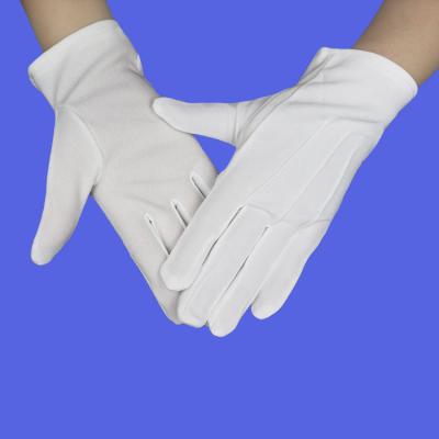 China Wholesale Fork PVC Dotted White Nylon Hand Gloves Anti Slip Workout Woman Riding Restaurant Waiter For Workout for sale