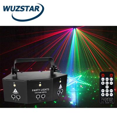 China Hotel 9 eyes strober rgbw dj lamp led stage light decoration laser dj disco laser light for night club disco stage effect lighting for sale