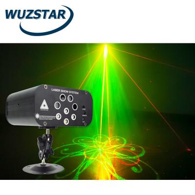 China Portable 8 Holes 128 Models DJ Disco Projector Laser Strobe Laser Stage Lamp Rotation Birthday Gifts Led Stage Light DJ Laser for sale