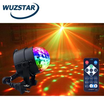 China 7 Colors WUZSTAR Flashing Led Stage Light Socket Mini Disco Ball For Nightclub Home Car Party Decoration DJ Lighting Stand Laser Cube Projector for sale