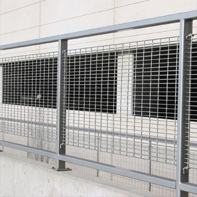 China Easy Installation Safety Hot DIP Galvanized Construction Fence Panels With Steel Grating for sale