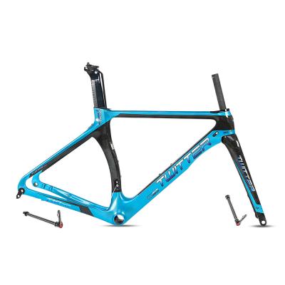 China 700C bicycle frame factory 700c t800 18k china cheap air racing carbon road bike frame disc brake for sale