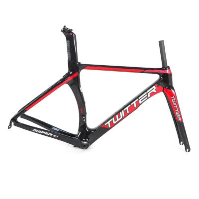 China cheap customized 700C aerial bicycle frameset eps 700C road bike carbon frame china for sale