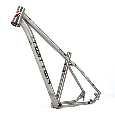 China 27.5/29 Inch 29er Bicycle Parts Wholesale Twitter 27.5 Reflective Titanium Mountain Bike Frame for sale