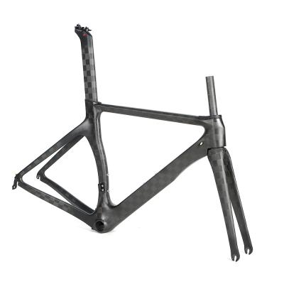 China 700C warranty 5 years bici air carbonio twitter carbon fiber raw material bicycle frame custom made road racing for sale