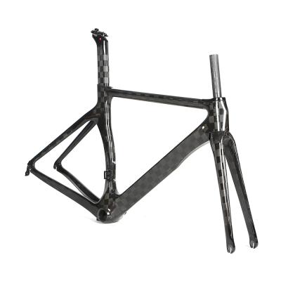 China 700C Bici carbonio matte custom road carbon fiber aero racing vintage bicycle frame for sale