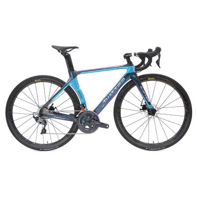 China EPS Ultegra groupset R8000 700C aero racing techonoloty full carbon disc road complete bike with carbon wheelset for sale