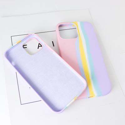 China Rainbow Mobile Phone Accessories Cell Phone Case Shockproof Cover For iPhone for sale