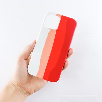 China Colorful Shockproof Fashion Phone Back Cover Silicone Rainbow Phone Case For iPhone 11 Pro Max for sale