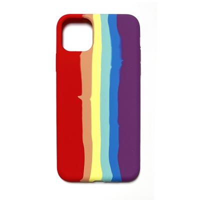 China Hot Sale Rainbow Shockproof Cell Phone Case Cover For iPhone 11 12 13 mini pro max for sale