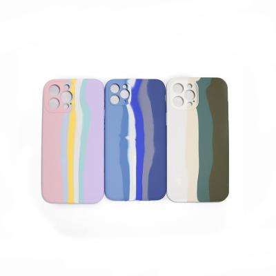 China Original Square Luxury Shockproof Silicone Phone Case For iPhone 12 13 11 pro Max Mini Thin Soft Phone Cover for sale