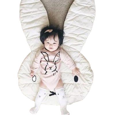 China 100% Cotton Rabbit Soft Toy Hot Sale Newborn Crawling Mat Decorative Play Mat For Newborn Baby for sale