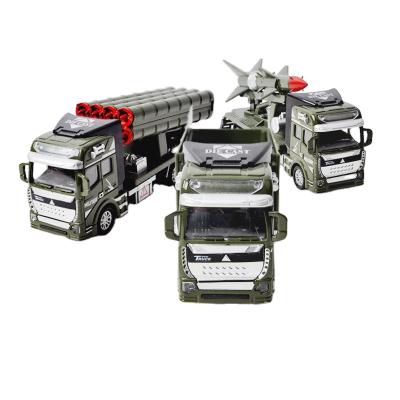 China RC Model Hot Selling Simulation Toy Missile Car Rocket Launcher Carrier Kids Toys Boys for sale