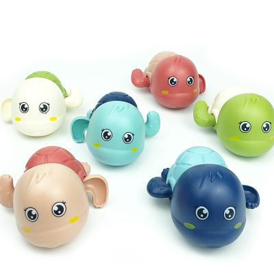 China Toy Children Wash Plaything Little Turtle Wind-Up Toy Baby Water Swimming Bath Toys For Infant for sale