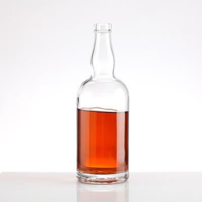 China PP Empty Spirit 100ml 200ml 375ml 500ml 750ml Liquor Glass Bottle With Cork for sale