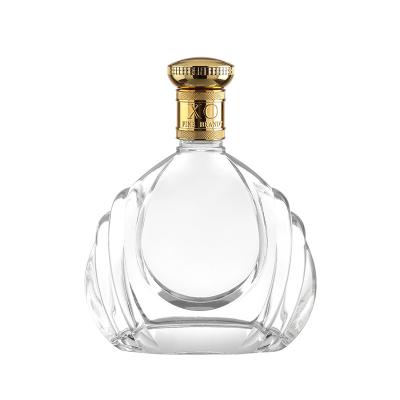 China Super Flint Glass Mini Cut Glass Liquor Bottle for Vodka Gin Tequila Glass Bottle for sale