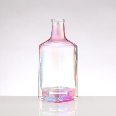 China Garrafa de vinho de galvanização de cor personalizada em azul rosa vermelho cinza para bebidas espirituosas e brandy à venda