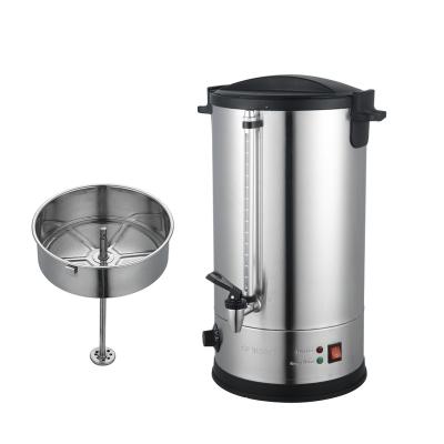 China Keep Hot Electric Coffee or Tea Urn 8L Tea Equipment Commercial Temperature Control Stainless Steel Water Heater for sale