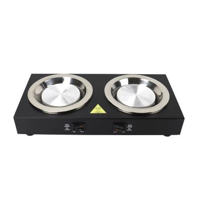 China Wholesale New Design Outdoor Square Small Electric Hot Dish Heating Plate Portable Keep Hot Double Coffee Stove for sale