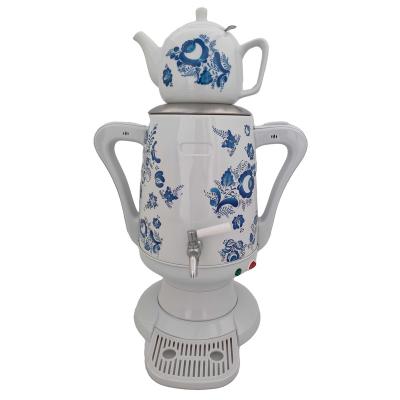 China Keep hot factory production electric ceramic tea maker samovar 4.8L kettle stainless steel household samovar for sale