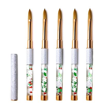 China 2021 New Socheal Wholesale NAIL Series 100% Acrylic Kolinsky Nail Brush Christmas Series for sale