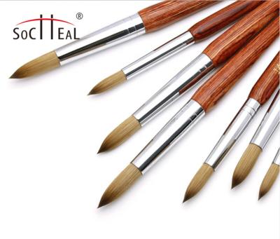 China Hot Sale 2021 Goods 2021 Hot Sale Nail Brush #2-#24 Nail Brushes #2-#24 Wooden Kolinsky Acrylic Brush for sale