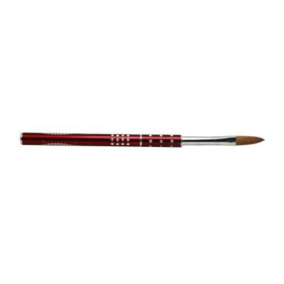 China 2021 Red NAIL NewProduct Metal Handle And Nail Kolinsky Acrylic Brush Durable for sale