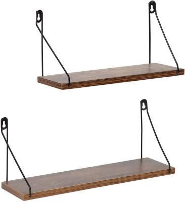 China Modern Wall Mounted Wooden Shelf 2 Home Decor Set for sale