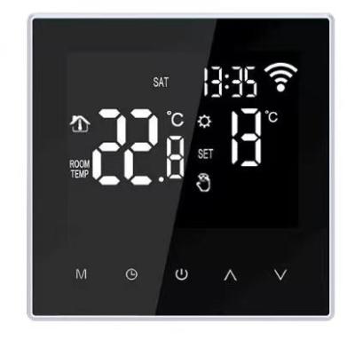 China Modern Wireless Touch Screen Room Thermostat for sale