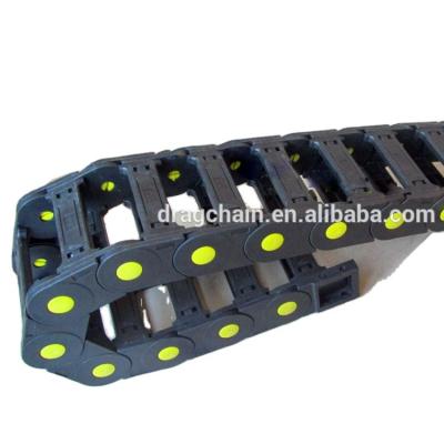 China Plastic Openable Type Bridge 55X125 Cable Drag Machine Tools Accessories Protective Chain PA66 Cables Carrier for sale