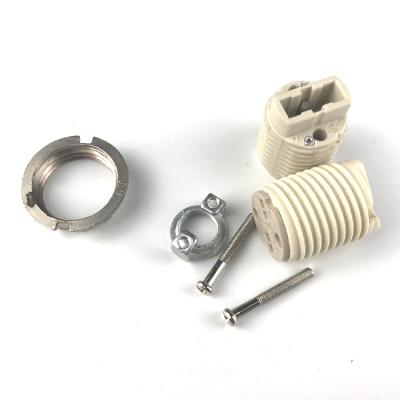 China Factory Price Ceramic Screw G9 Bulb Lamp Holder Thread Customize G9 Socket for sale