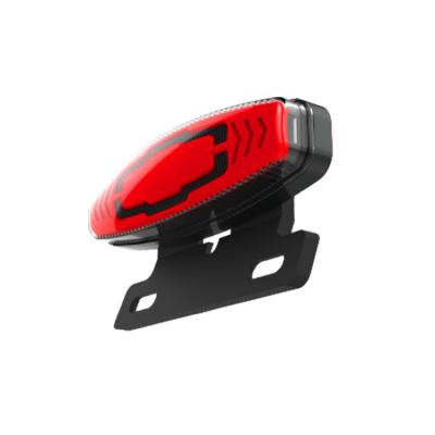 China Light up for E-bike Motorcycle and Electric Bike LED Tail Light with Brake Light, Turn Light for sale