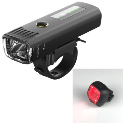 China AUZ Bicycle Light Set Waterproof LED USB Rechargeable Bike Light Front and Tail Cycling Light for sale