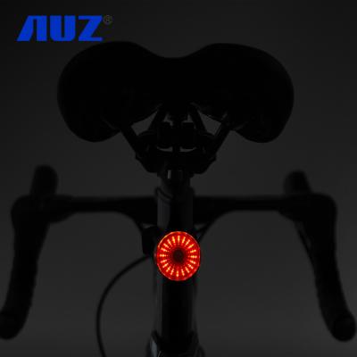 China 6 Modes USB Rechargeable Safety Road Bike LED Tail Bicycle Rear Light Bicycle Tail Brake Light AUZ Brake Taillight Bicycle Warning Light for sale