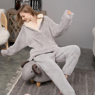 China Pajamas Winter Breathable Super Warm Clothes For Women Pijamas Loungewear Sleepwear Set for sale