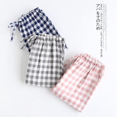 China Breathable Cotton Plaid Women Sleep Pants Pajama Pants Homewear Sleepwear for sale