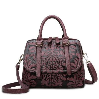 China 2022 New Fashion Women's Bag Retro Printed Large Capacity Large Capacity Shoulder Bag Soft Women's Bag Portable for sale