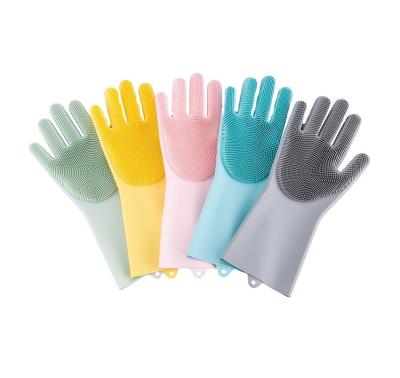 China Magic Oil and Silicone Heat Resistant Glove for Dishwashing, Latex Free Dishwashing Glove, Silicone Dishwashing Gloves for sale