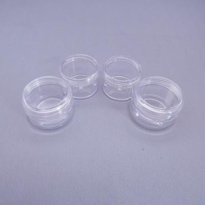 Chine Clear display round unique design shape 15g 20g PS plastic clear empty jars à vendre