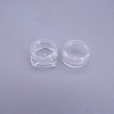 China Empty medical cream jars 5g PS plastic clear cream jars à venda