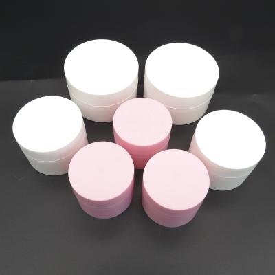 China 20g 30g 50g white pink black PP material frosted cream bottle jar and jars for sale