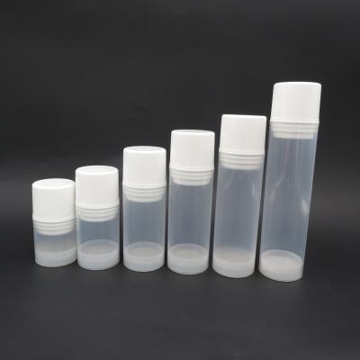 Cina Cosmetic PP 43mm 30ml 50ml 80ml 100ml 120ml 150ml white vacuum airless bottle in vendita