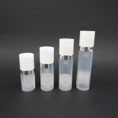 Cina Lotion pump 25mm 5ml 10ml 15ml 20ml PP plastic clear vacuum airless bottle in vendita